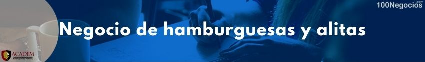 Negocio de hamburguesas y alitas